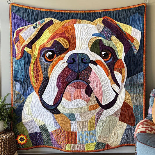 Frech Bulldog Abstract WX0811017CL Quilt