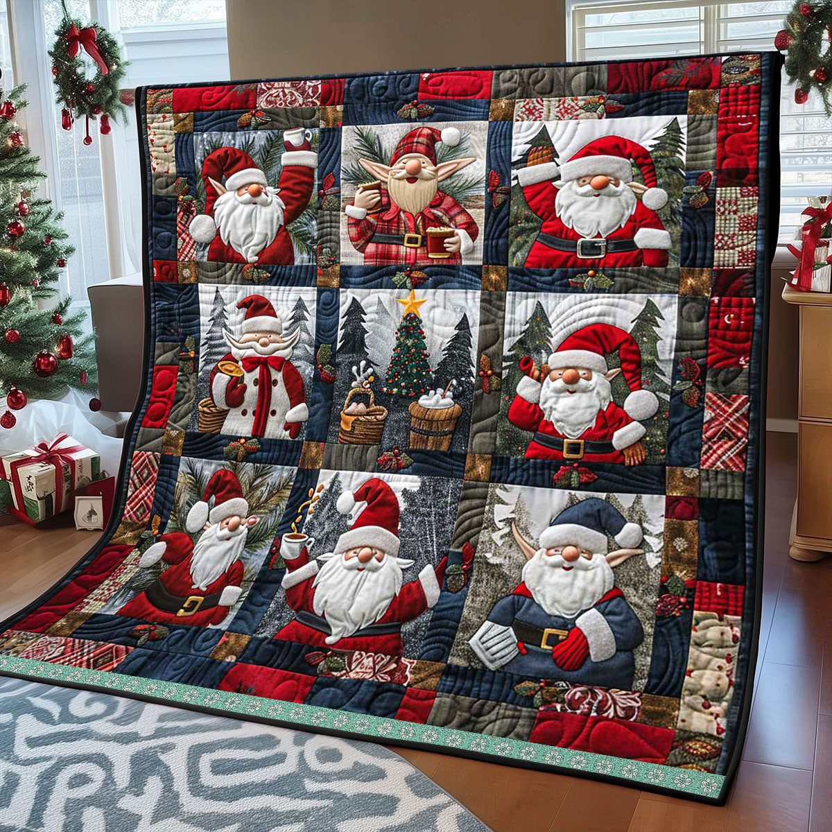 Cute Gnome Hot Cocoa WP2208005CL Quilt