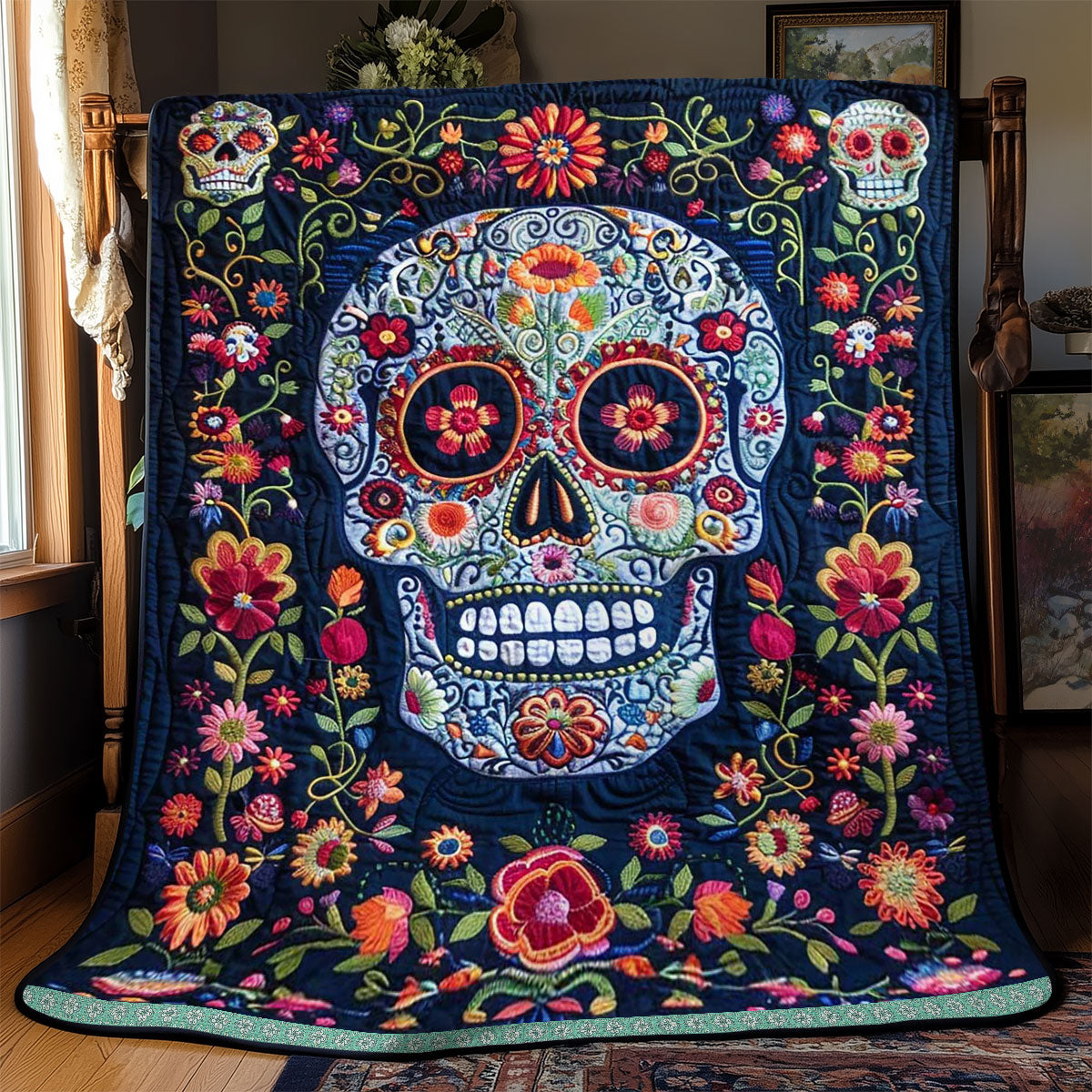 Sugar Skull WJ1109021CL Quilt