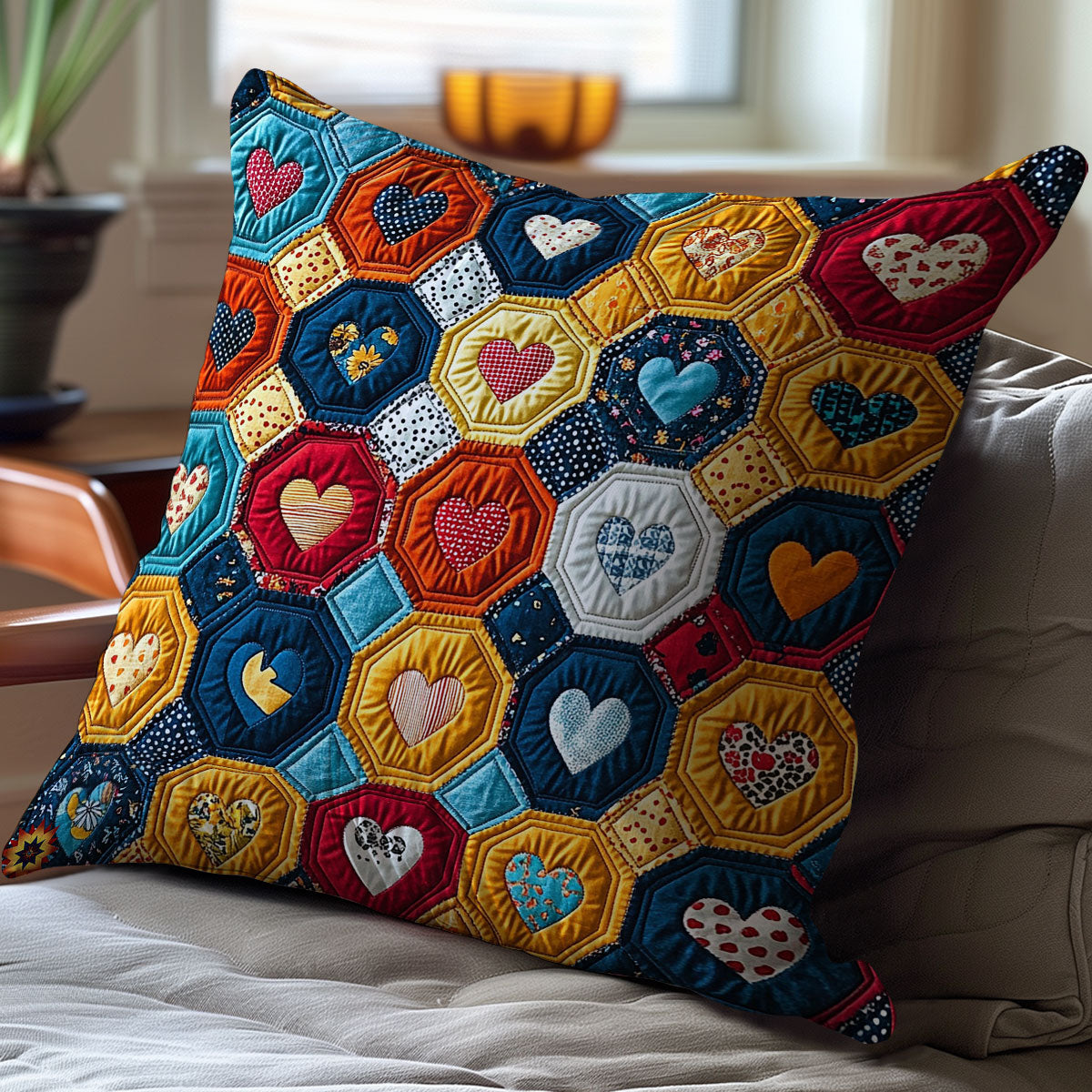 Heart WY2911053CL Quilt Pillow Case