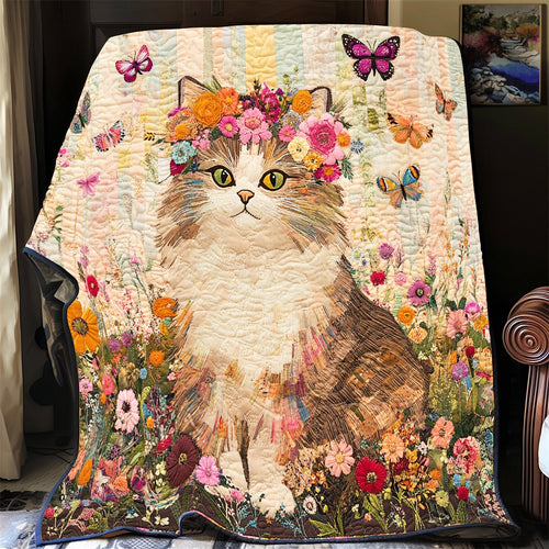 Floral Cat XB1203023CL Quilt