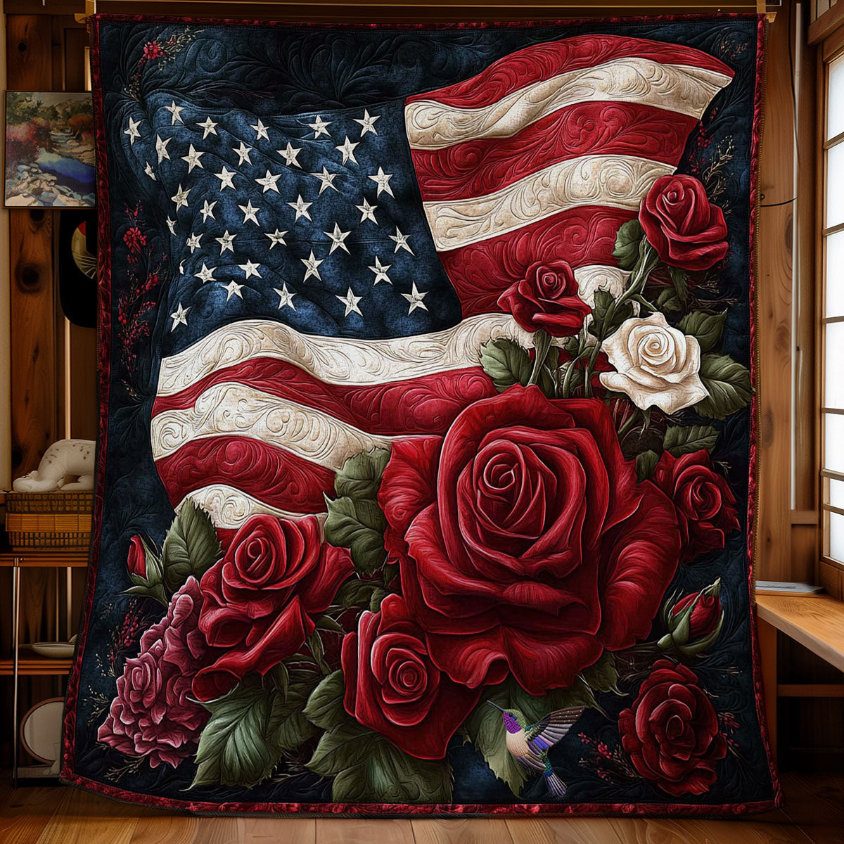 America Rose WY2811027CL Quilt