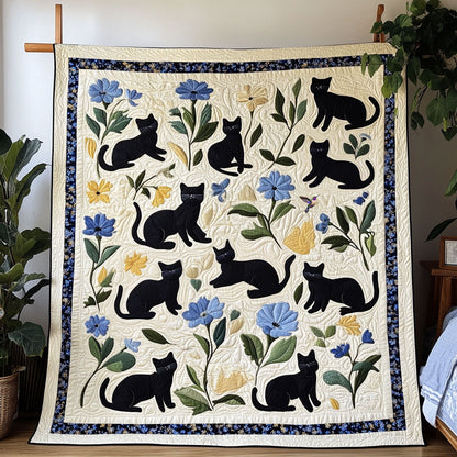 Flower Garden Of Cat WY2810028CL Quilt