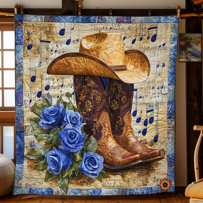 Blue Rose Cowboy WY2312009CL Quilt