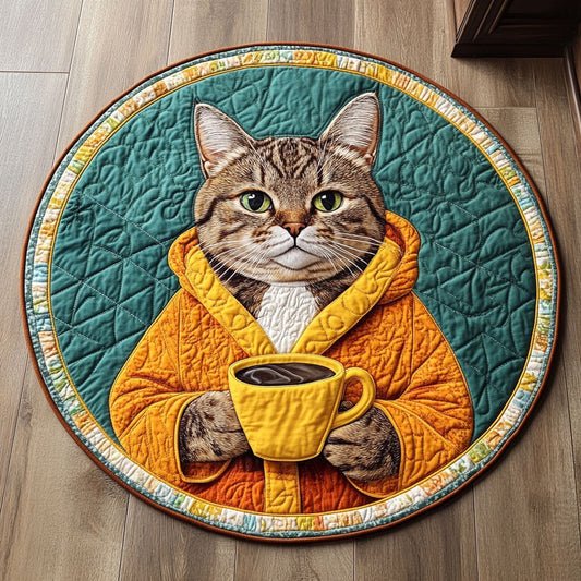Tabby Chill Time CP0407053CL Quilted Round Mat