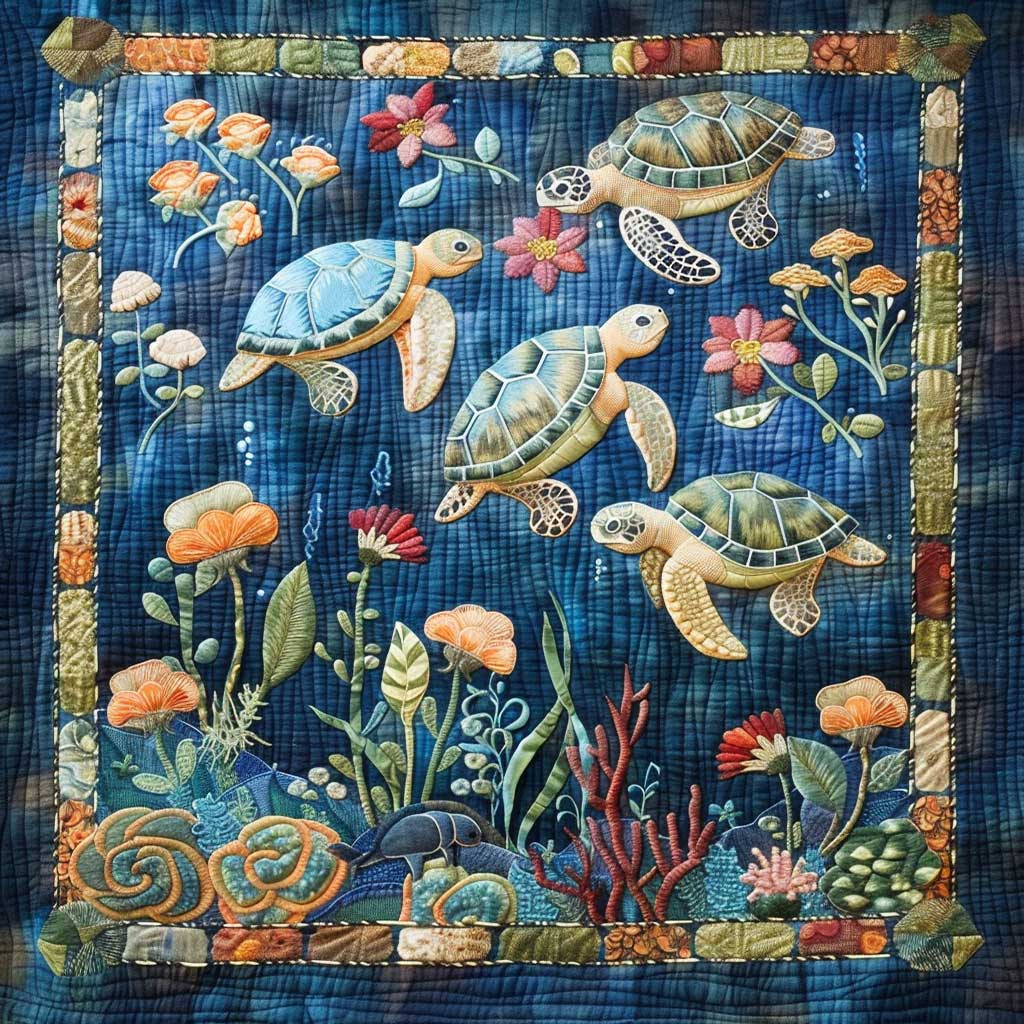 Sea Turtle WJ1909019CL Quilt