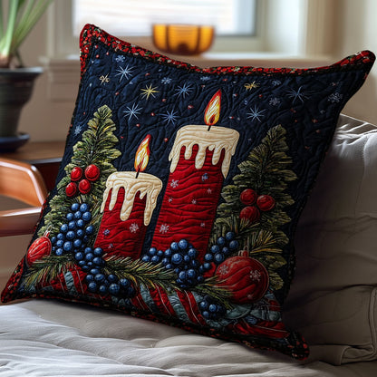 Christmas Candle WJ1511038CL Quilt Pillow Case