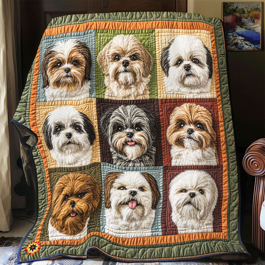Adorable Shih Tzu  WX2612003CL Quilt