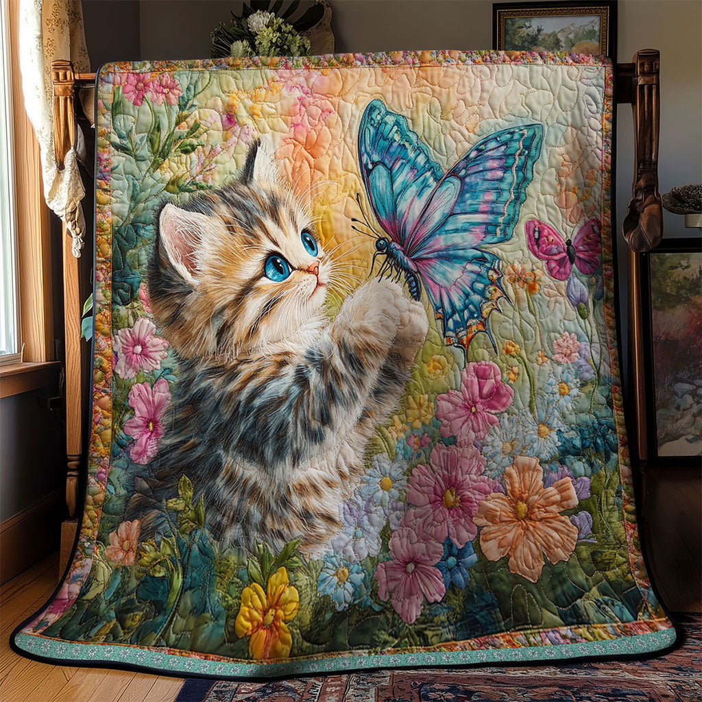 Cat Butterfly WT1403102CL Quilt