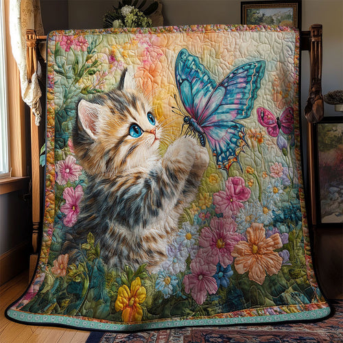 Cat Butterfly WT1403102CL Quilt