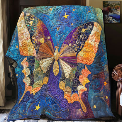 Majestic Midnight Butterfly WY1202126CL Quilt