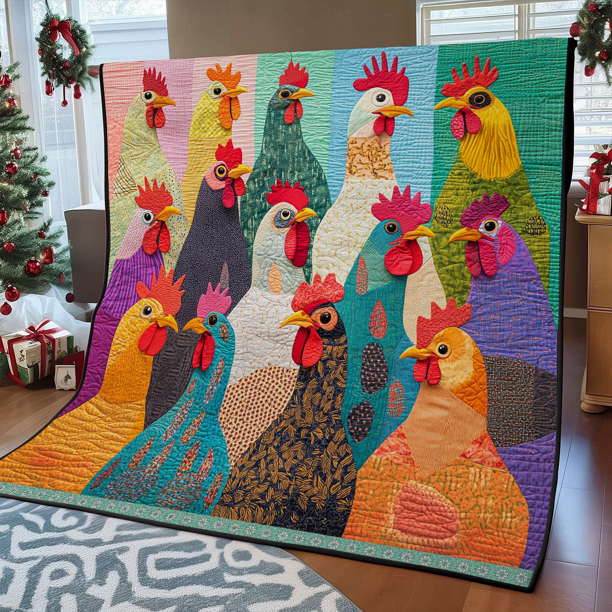 Chicken WU0110006CL Quilt