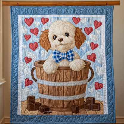 Sweet Puppy Bliss WG1001054CL Quilt