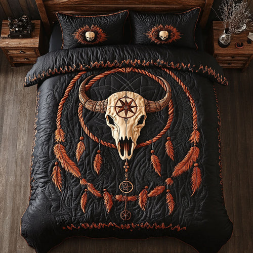 Bison Skull Dreamcatcher CP2705003CL Duvet Cover Set
