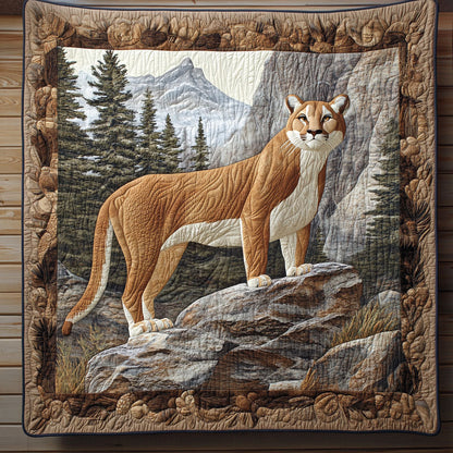 Big Cat On Rock CP0406045CL Quilt