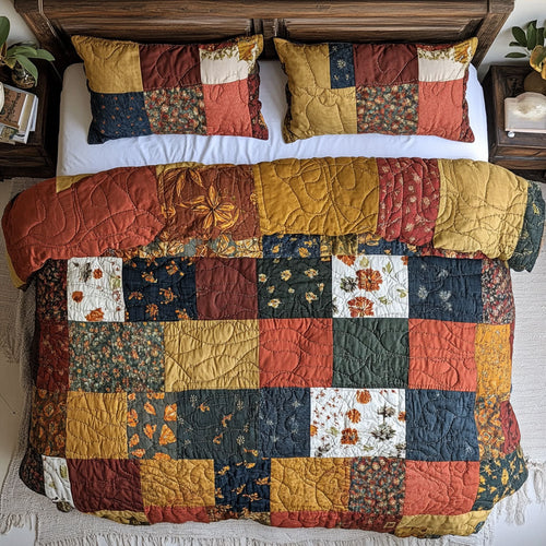 Vintage Flower Patchwork WY1202066CL Duvet Cover Set
