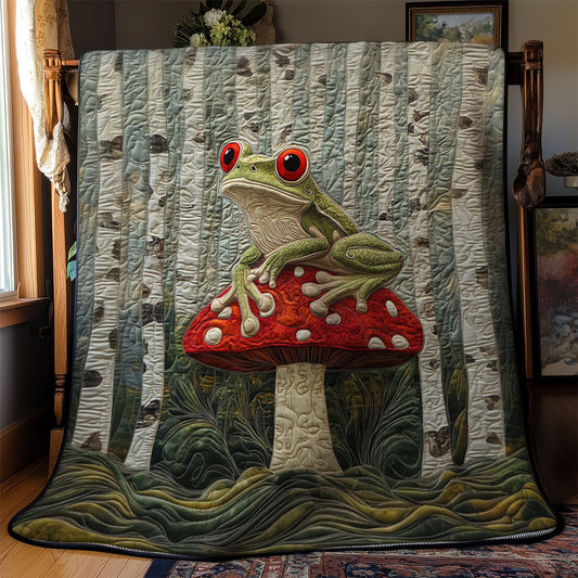 Frog In Mushroom WY2702079CL Quilt