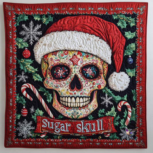 Christmas Sugar Skull WY3110005CL Quilt