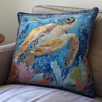 Coastal Turtle WX3012050CL Quilt Pillow Case
