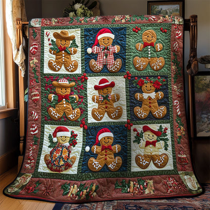 Festive Gingerbread Cowboy WN2211034CL Quilt