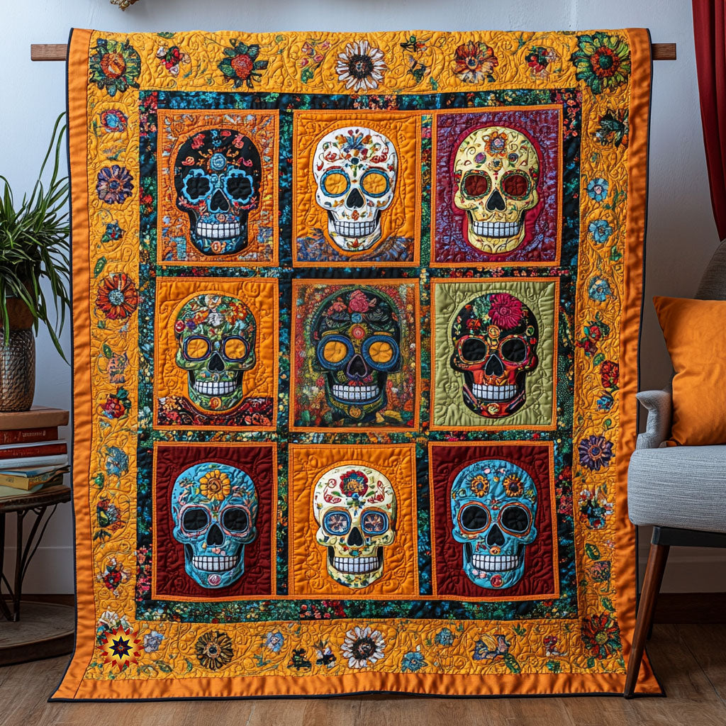 Skull Patchwork WX0811033CL Quilt
