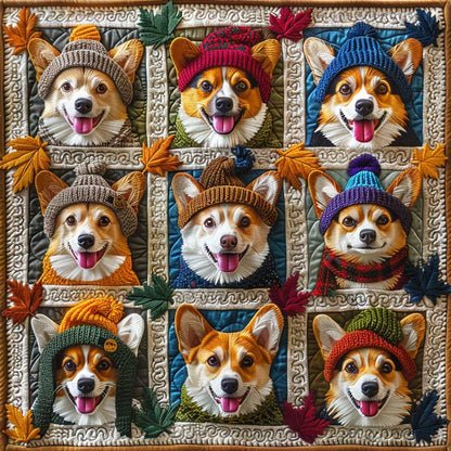 Cute Corgi WJ1209003CL Quilt