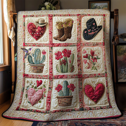 Cowboy’s Cactus Valentine WN0412064CL Quilt