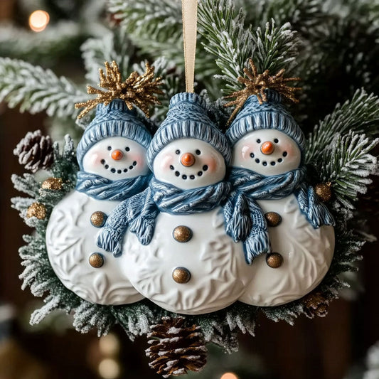 Merry Snowman WN1510070CL Christmas Ornament