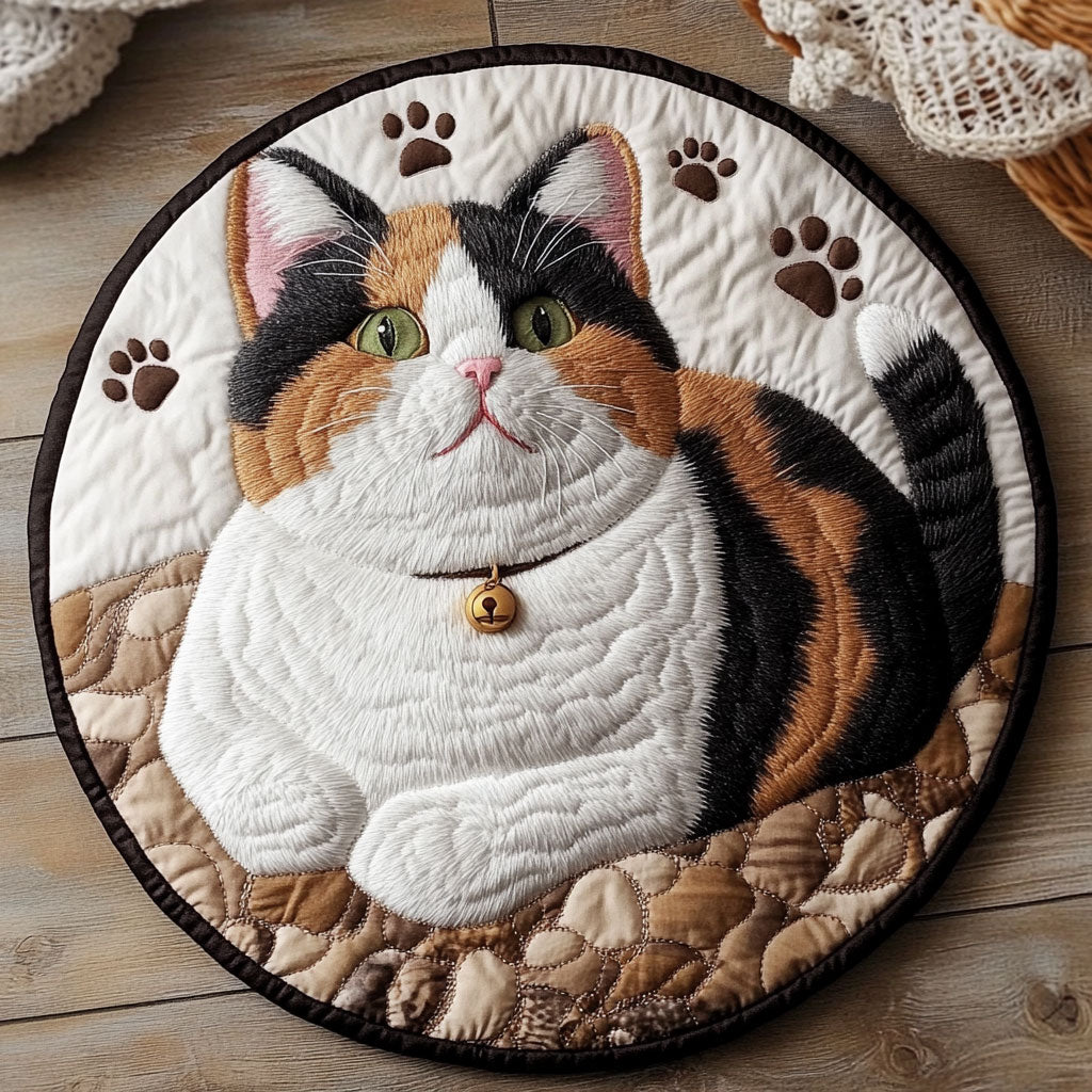 Charming Calico CP2304011CL Quilted Round Mat