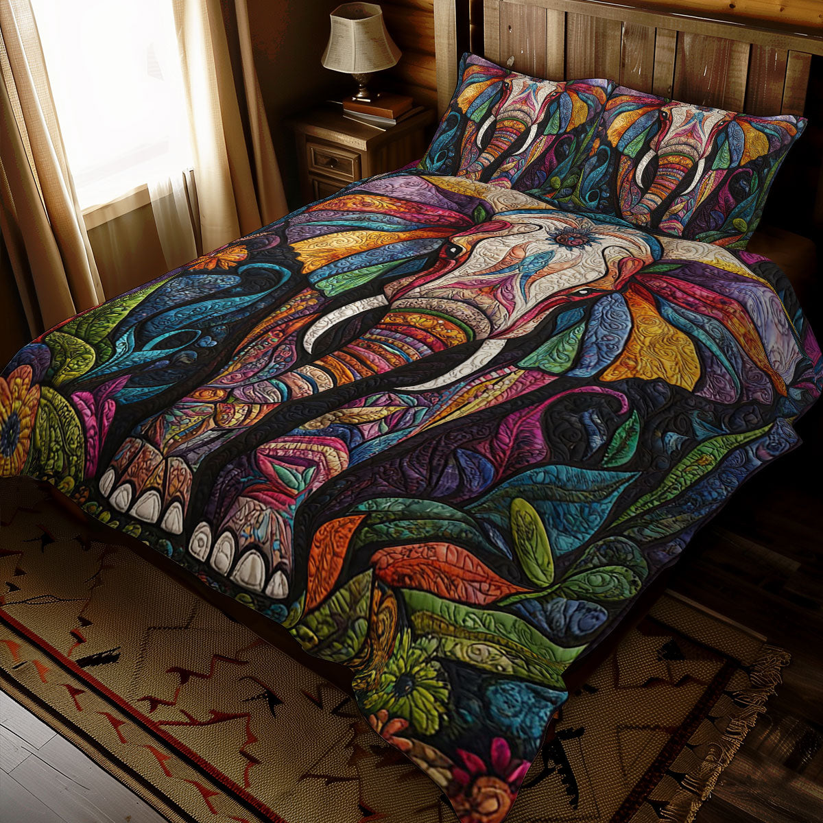 Patchwork Elephant WJ0911029CL Duvet Cover Set
