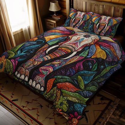 Patchwork Elephant WJ0911029CL Duvet Cover Set