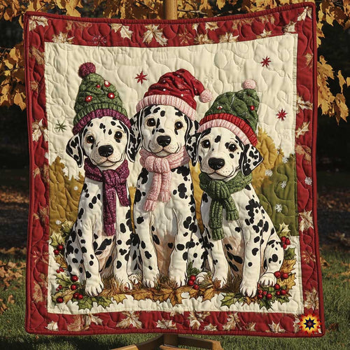 Christmas Triplet Dalmatian Warmy WP0111010CL Quilt