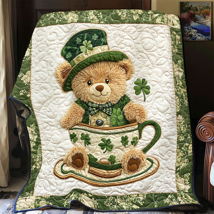 Patrick Day Teddy Bear WX0601042CL Quilt