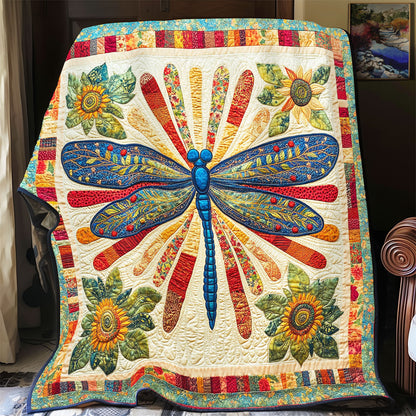 Dragonfly And Sunflower WY2702055CL Quilt