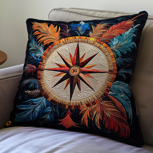 Native American Compass WY0412094CL Quilt Pillow Case