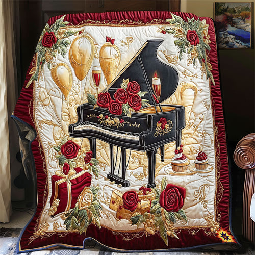 Rose And Piano WY2312056CL Quilt