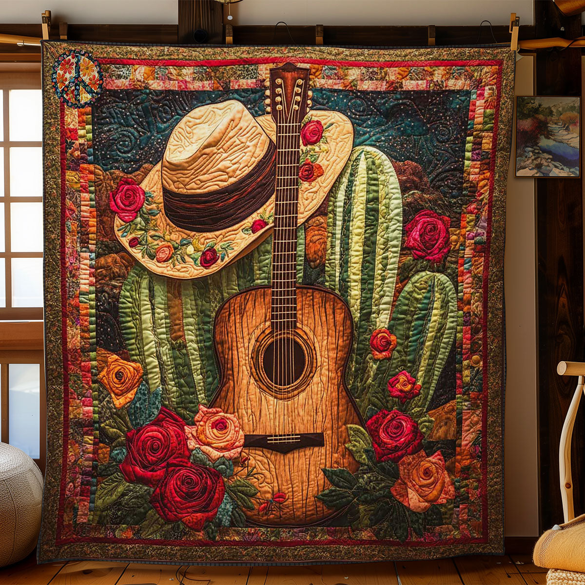 Blooming Guitar WN2011139CL Quilt