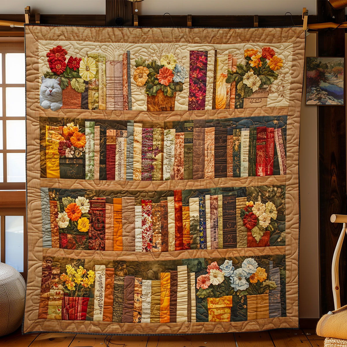 Bookshelf WY2011010CL Quilt