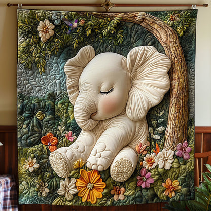 Sleep Baby Elephant WY1511030CL Quilt