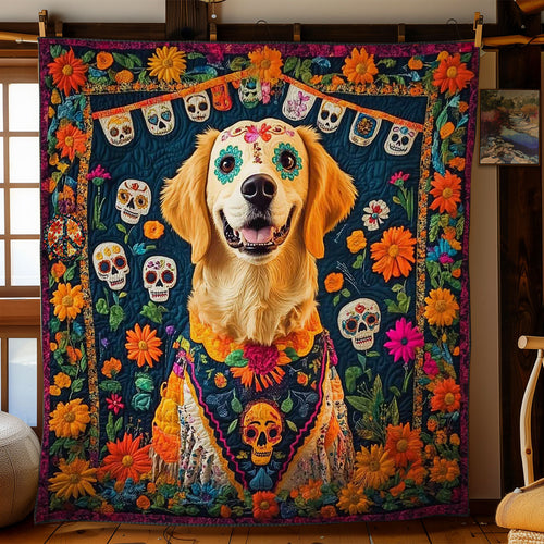 Golden Retriever Fiesta WN0611001CL Quilt