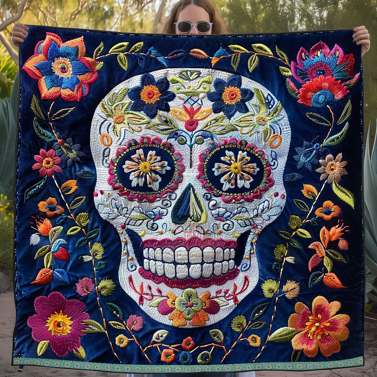 Calavera Sugar Skull WJ2009001CL Quilt