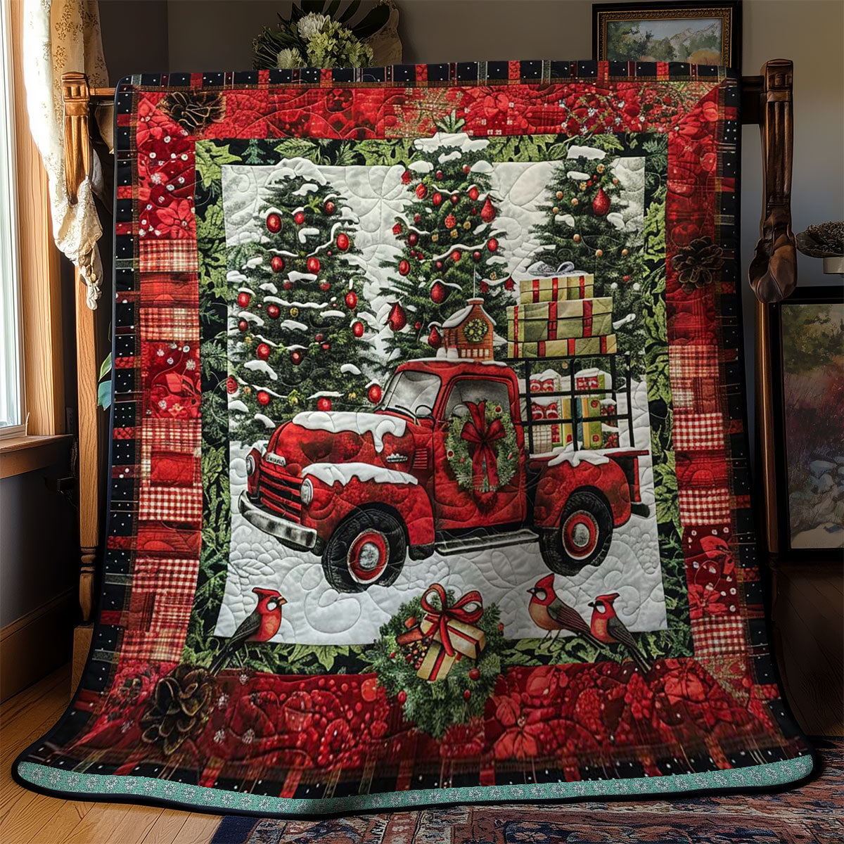 Red Truck Christmas Delivery WN1109010CL Quilt