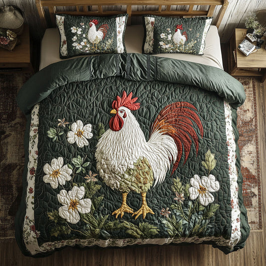 Rooster In Garden WY1802041CL Duvet Cover Set