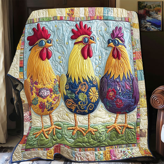 Fashion Three Hen WY2512009CL Quilt