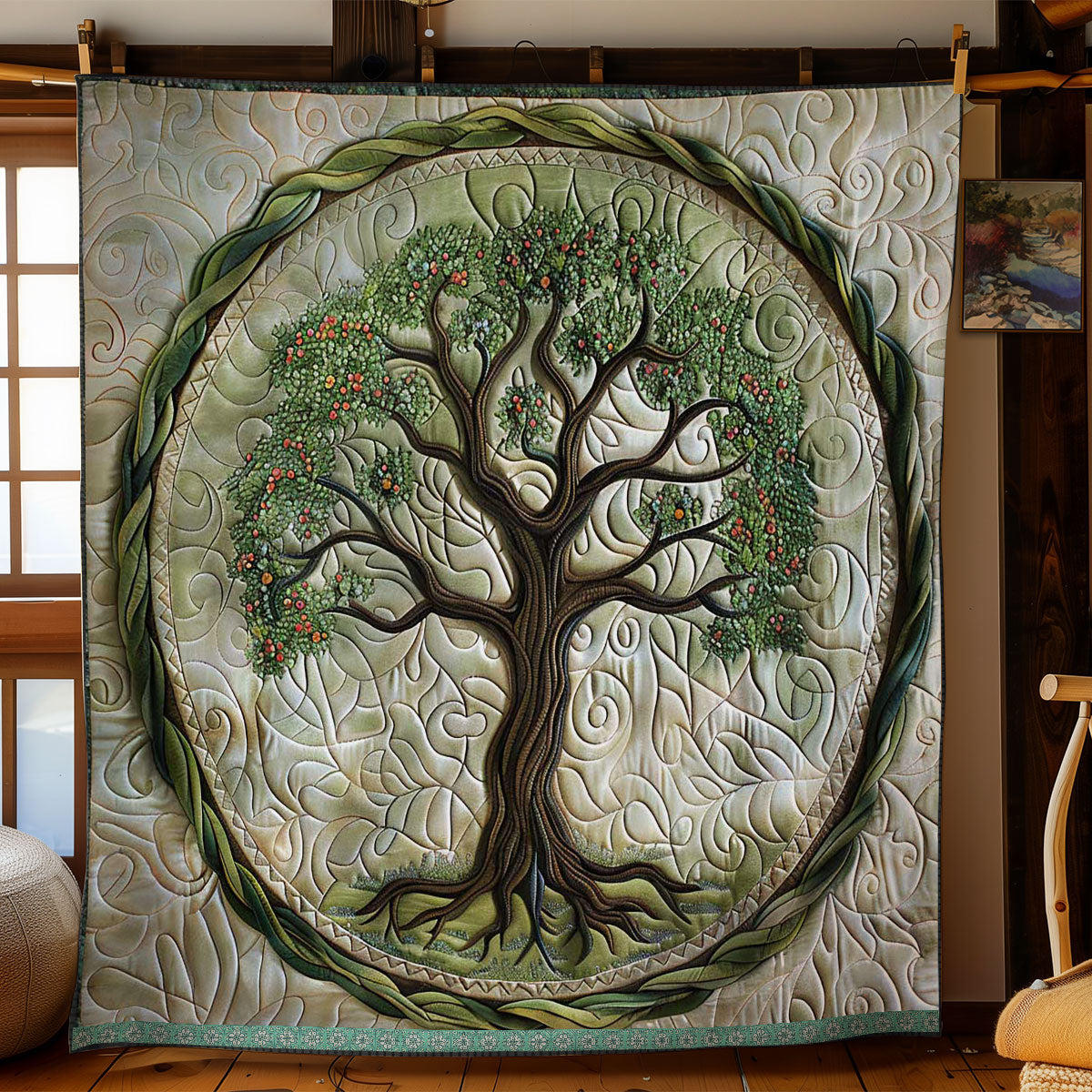 Tree Of Life Ancient Wisdom WN1209056CL Quilt