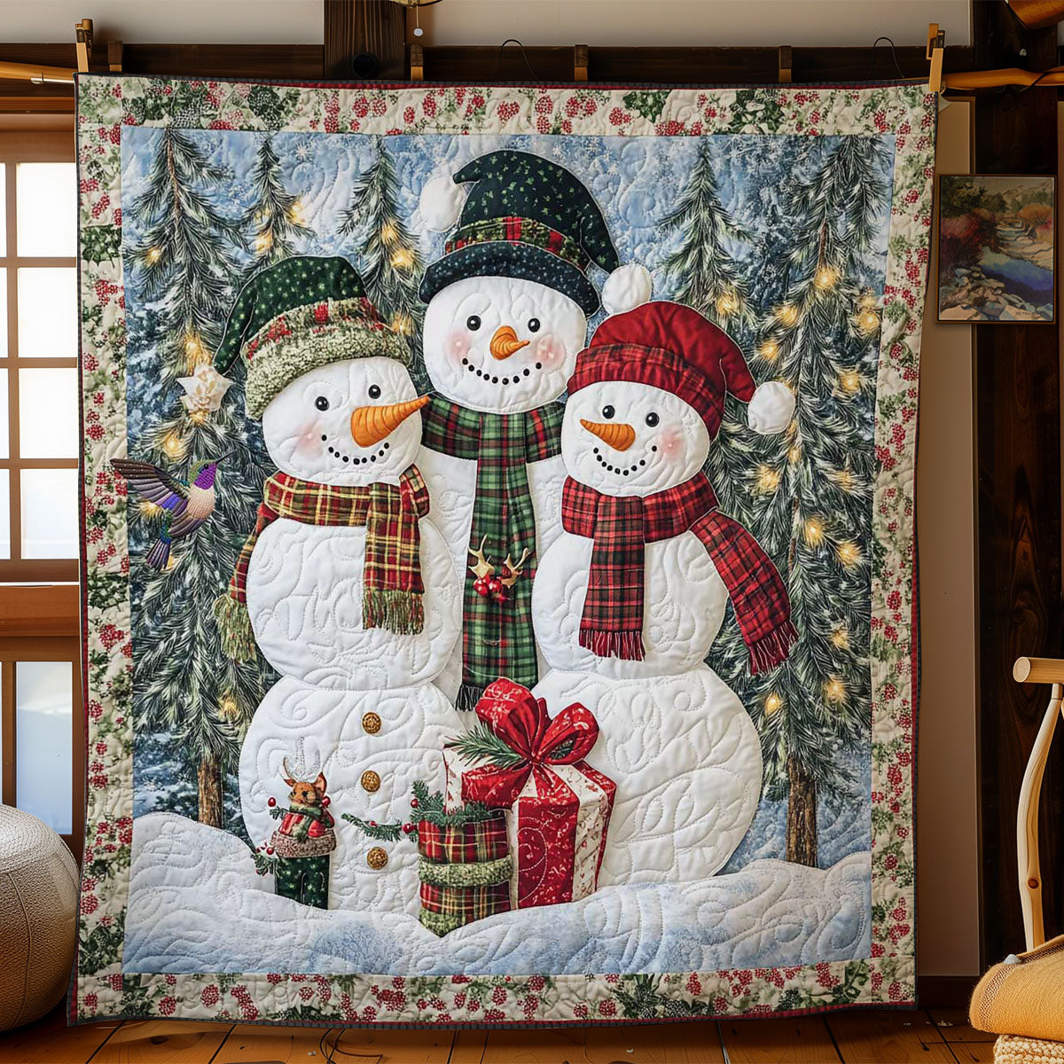 Jolly Snowman WN0512041CL Quilt