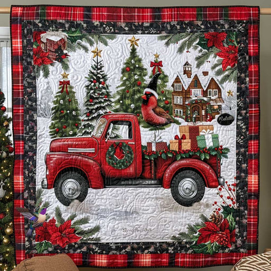 Red Truck Sleigh Ride WN1410042CL Quilt