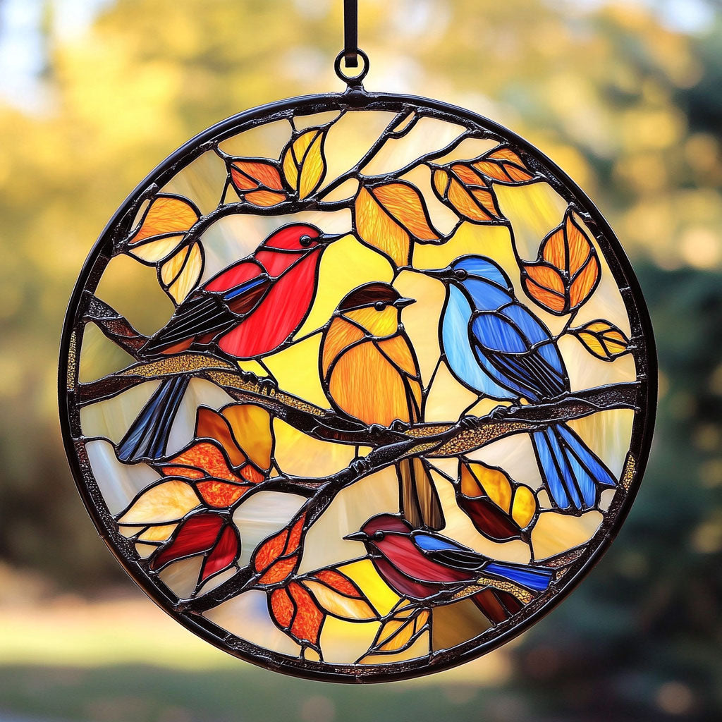 Bird In Autumn WY2202100CLSuncatcher