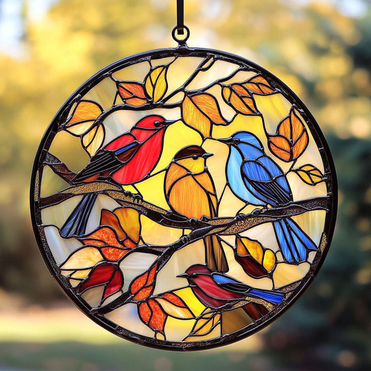 Bird In Autumn WY2202100CLSuncatcher
