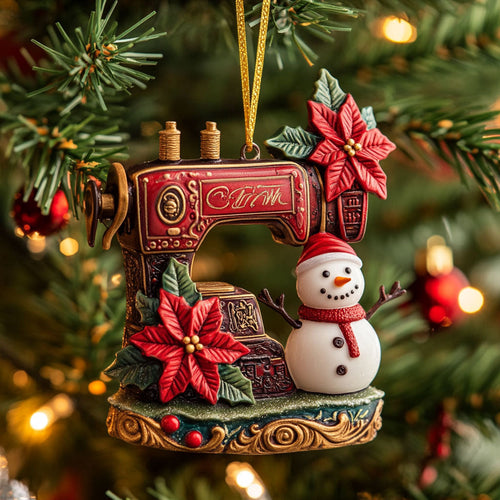 Retro Sewing Machine WN2010051CL Christmas Ornament